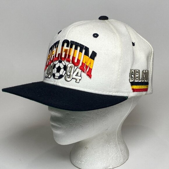 Vintage Belgium 1994 Futbol Soccer Snapback Hat Cap Wool Blend World Cup - Picture 3 of 7